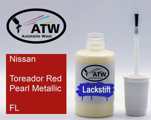Nissan, Toreador Red Pearl Metallic, FL: 20ml Lackstift, von ATW Autoteile West.